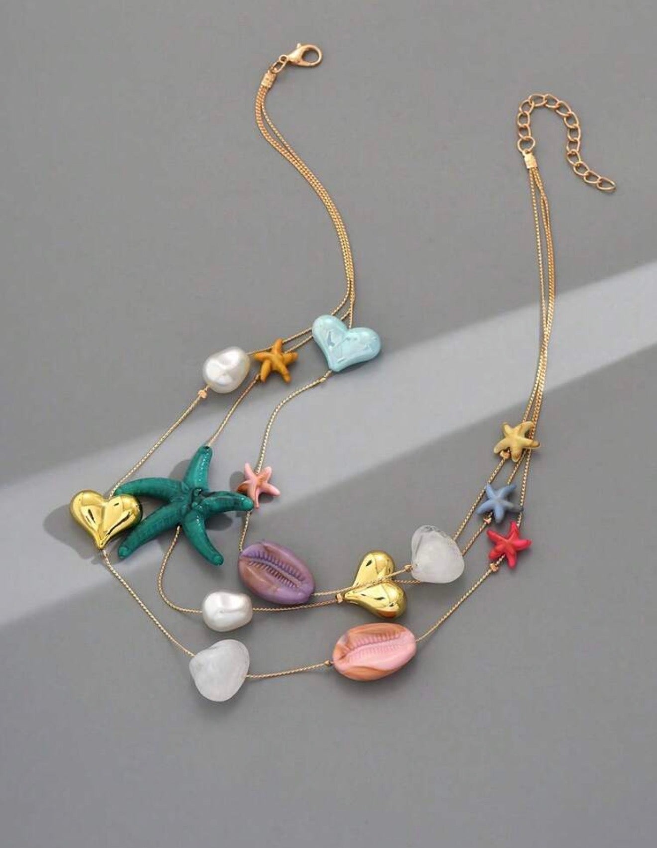 Multicolor beach necklace