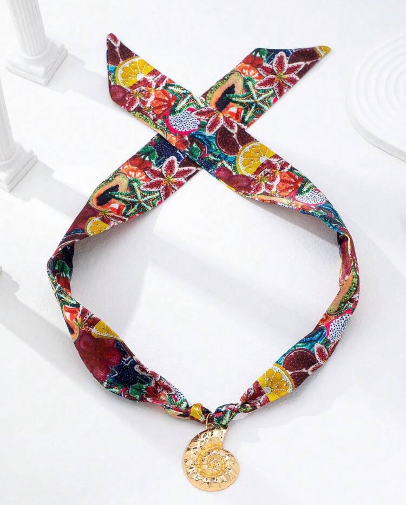 Burgundy necklace