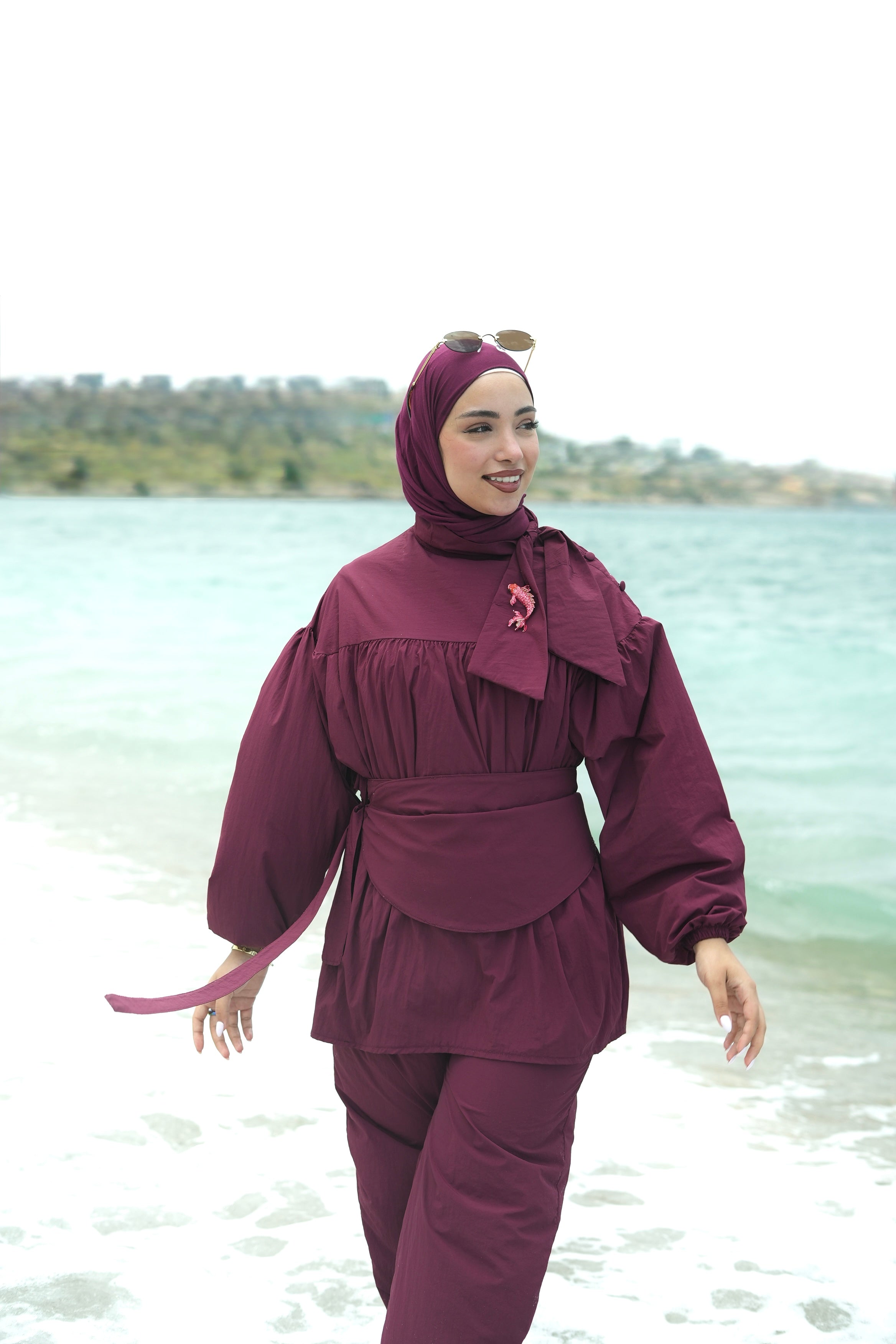 Burgundy Shella