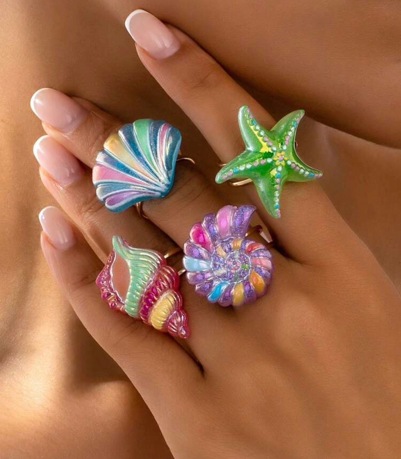 Seashell rings