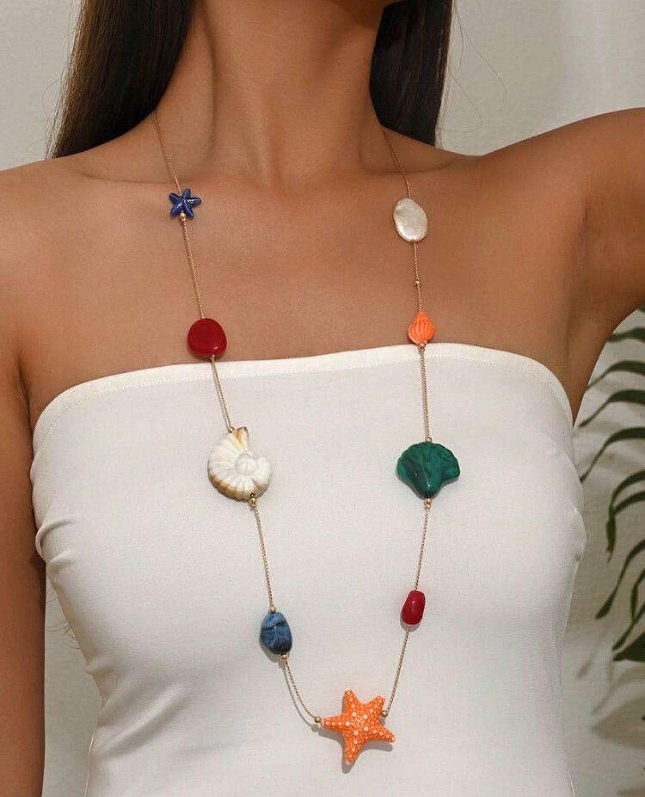 Long shells necklace