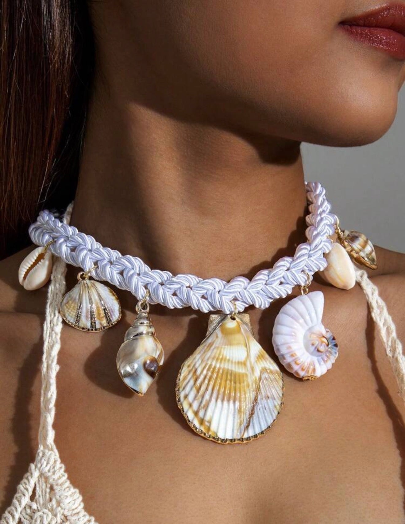 Seashells necklace