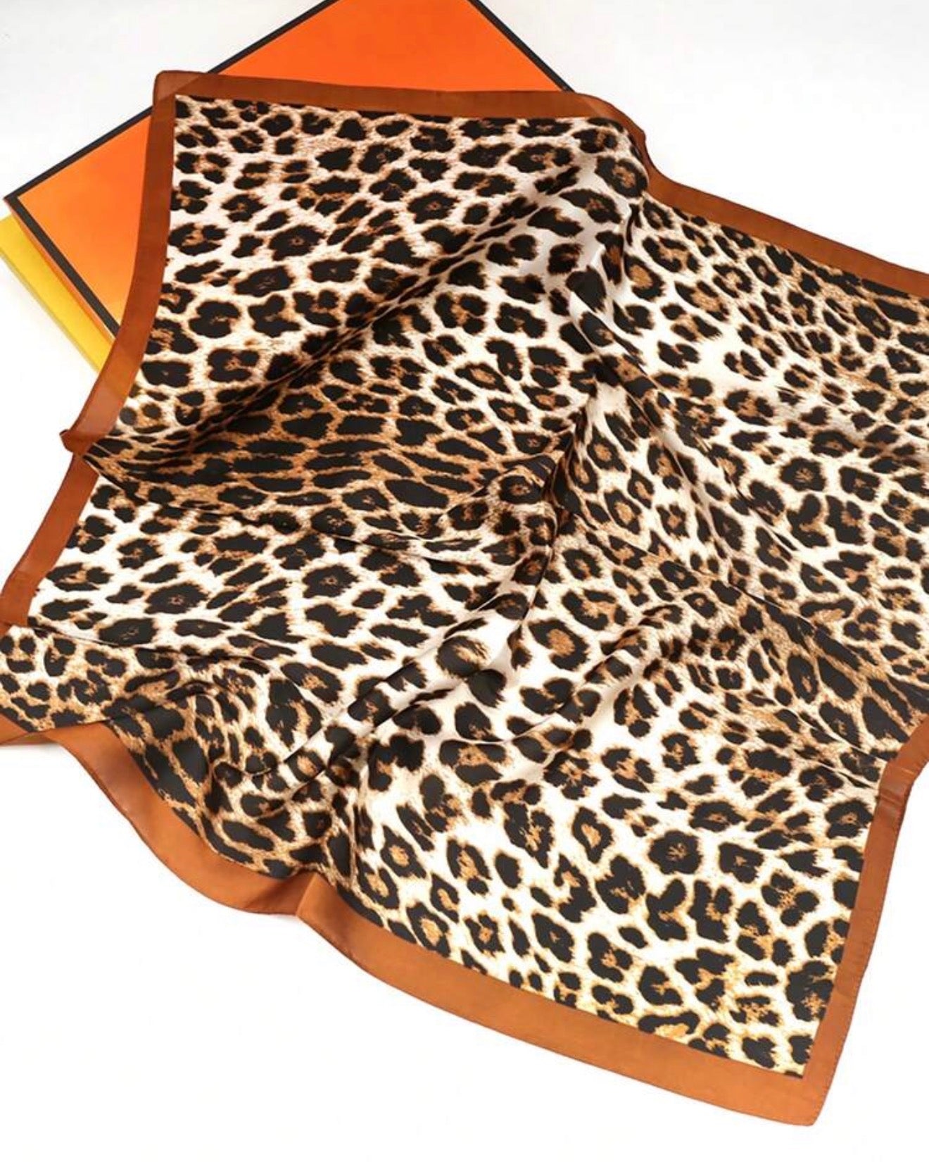 Brown tiger scarf