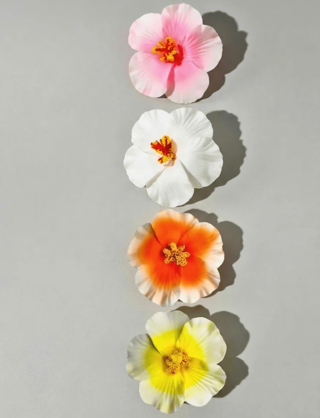 Flower hair clips