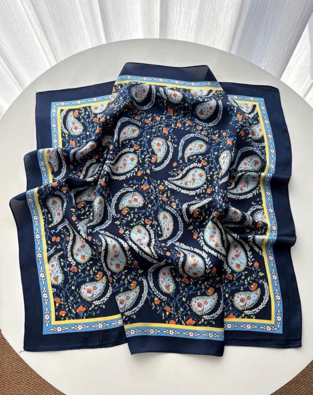 Navy scarf