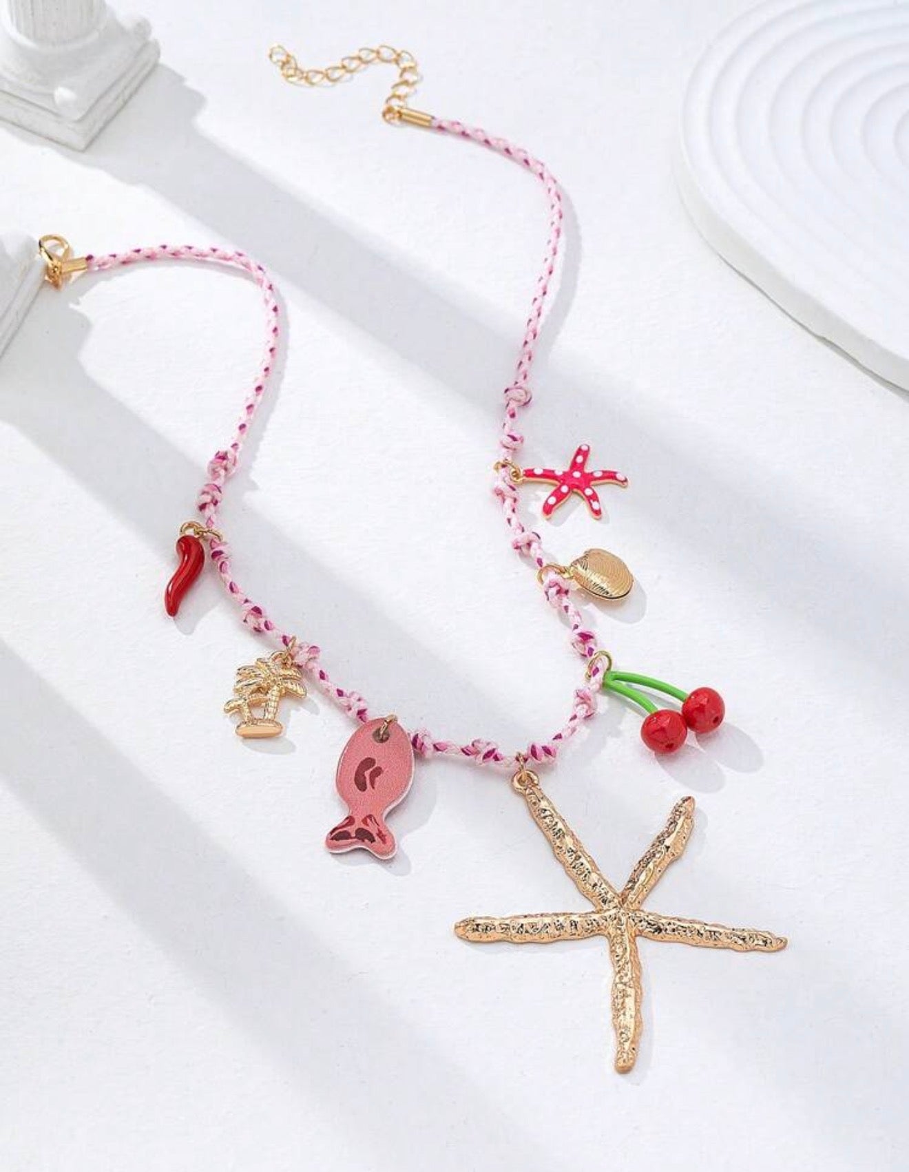 Pink necklace